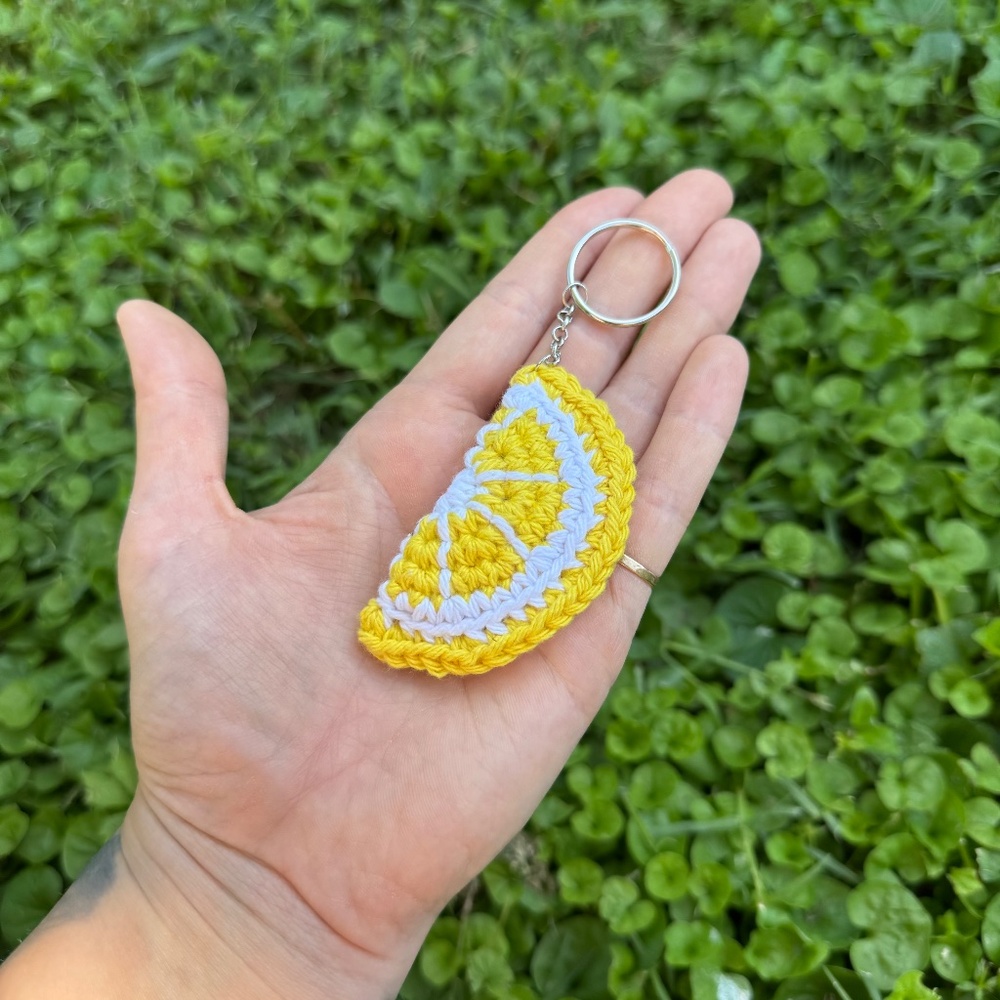 Handmade Crochet Fruit Fidget Keychains - Picture 9 of 10